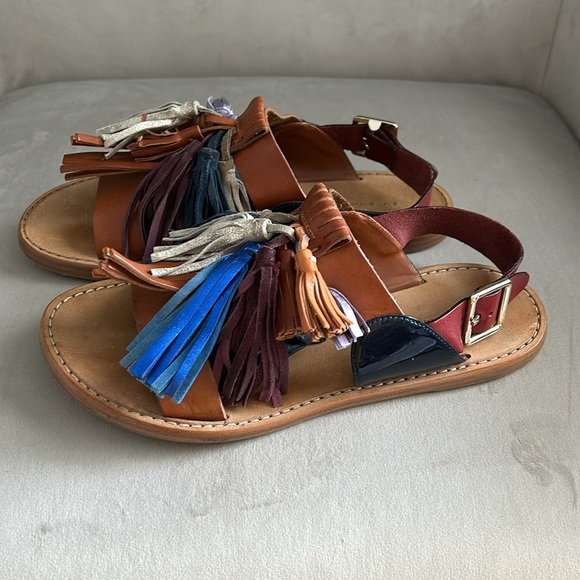 Isabel Marant Leather & Tassle Sandals - Picture 5 of 12